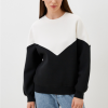 Black and White Colour Block Sweatshirt